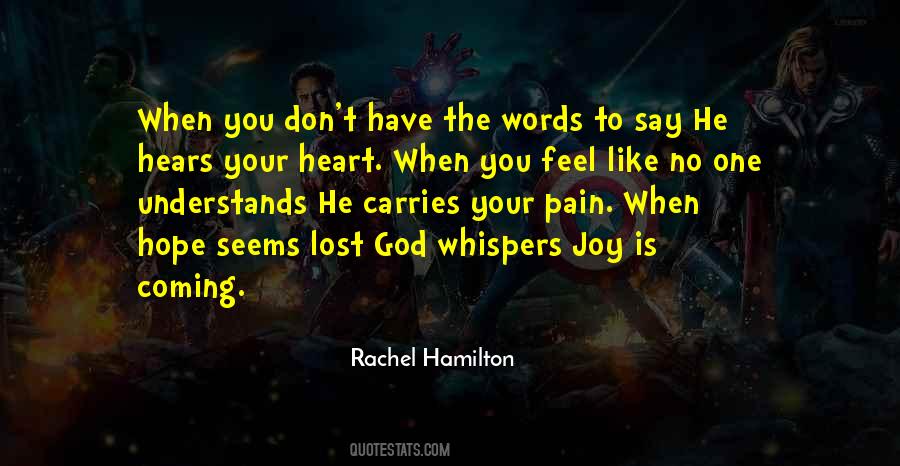 Rachel Hamilton Quotes #1869167