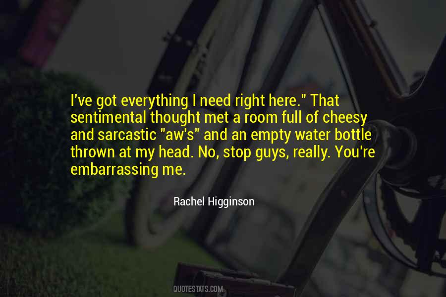 Rachel Higginson Quotes #185885