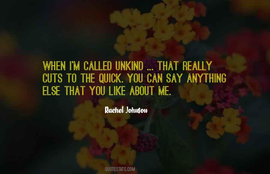 Rachel Johnson Quotes #1680210