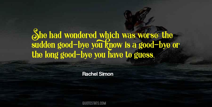 Rachel Simon Quotes #1756134