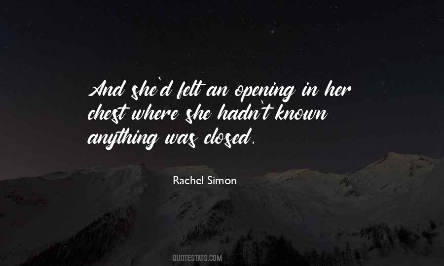 Rachel Simon Quotes #339143