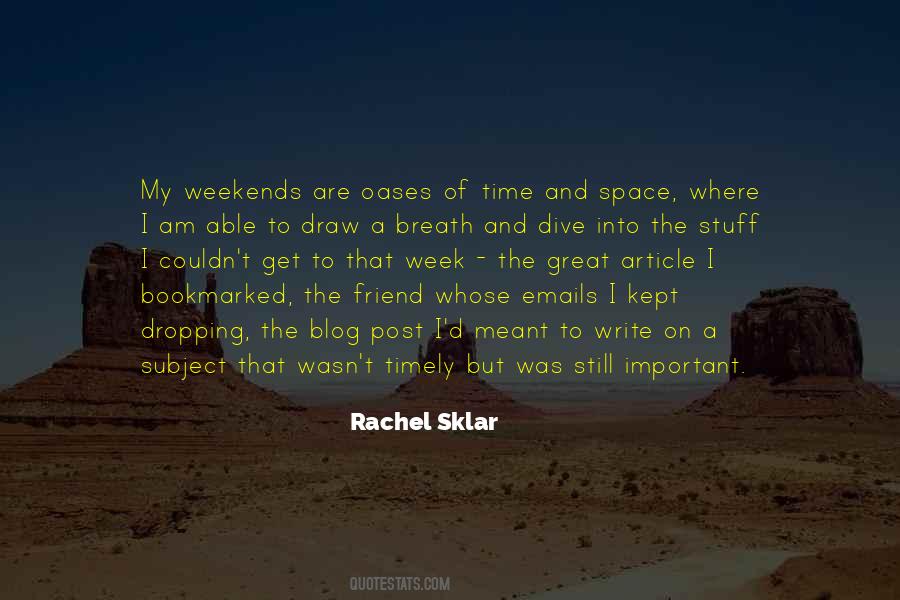 Rachel Sklar Quotes #449629