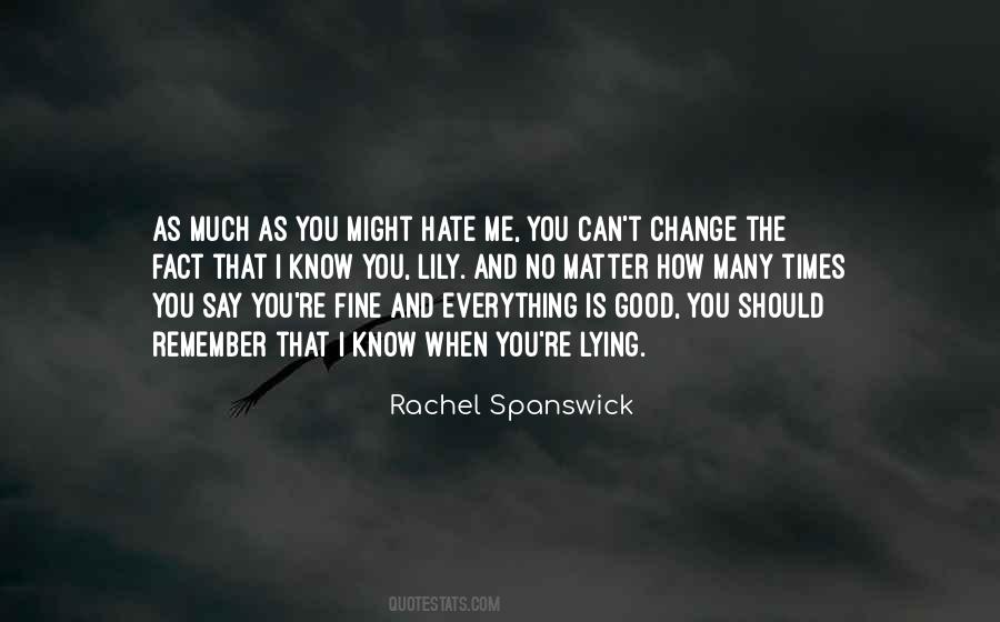 Rachel Spanswick Quotes #752773