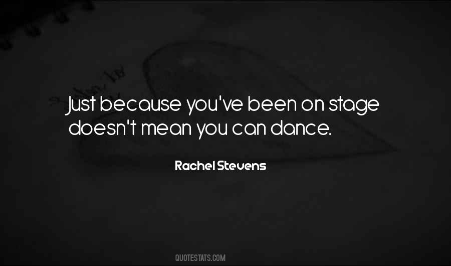 Rachel Stevens Quotes #272711