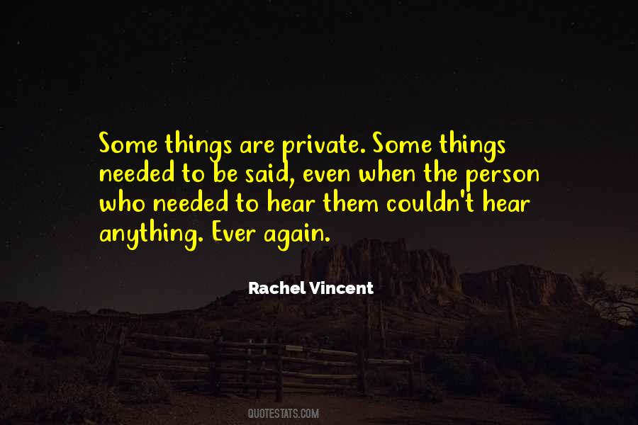 Rachel Vincent Quotes #1434147
