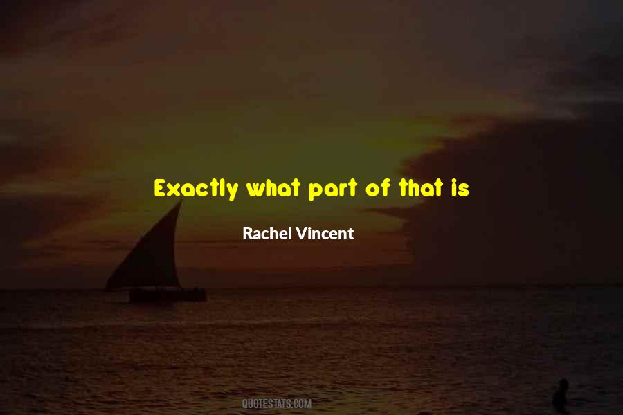 Rachel Vincent Quotes #1491499