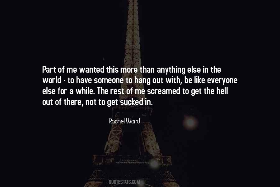Rachel Ward Quotes #1002196