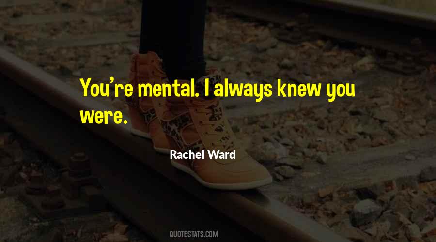 Rachel Ward Quotes #64265