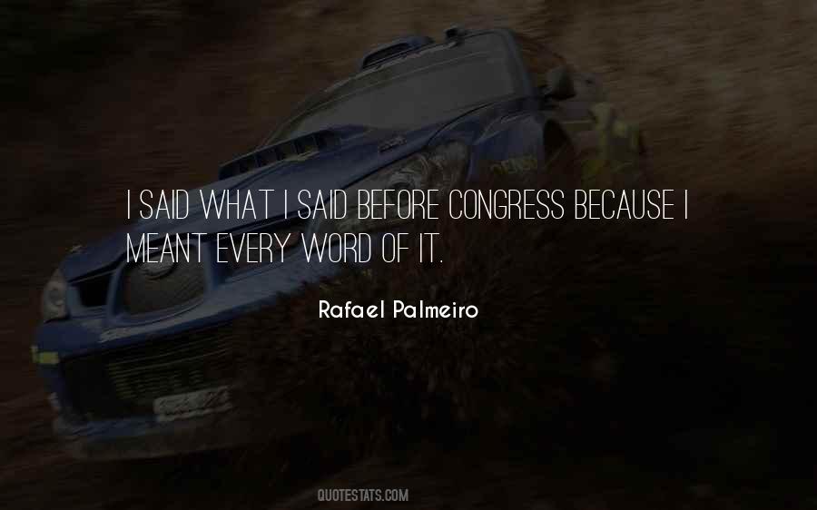 Rafael Palmeiro Quotes #711424