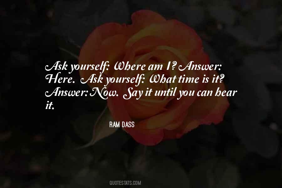 Ram Dass Quotes #1008566