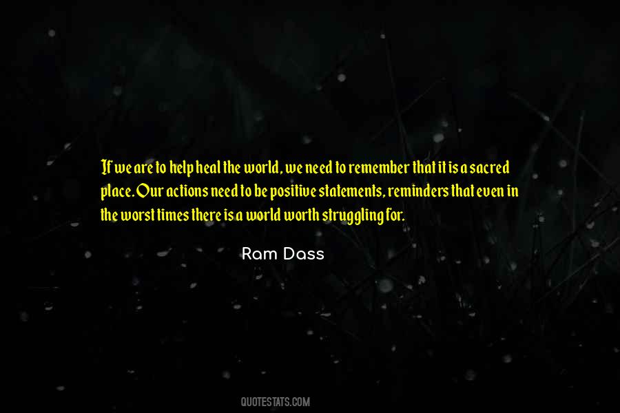 Ram Dass Quotes #456837