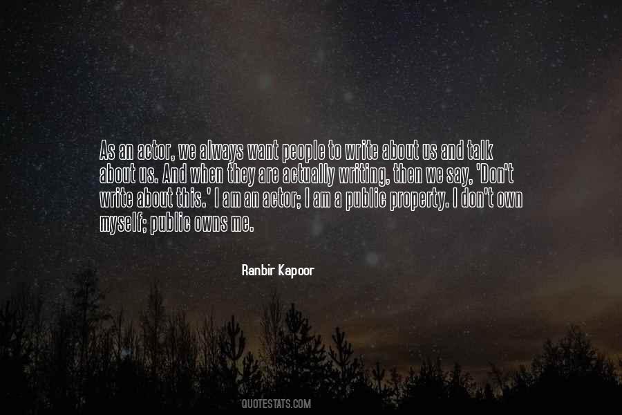 Ranbir Kapoor Quotes #1645193