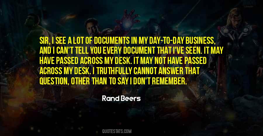 Rand Beers Quotes #380908