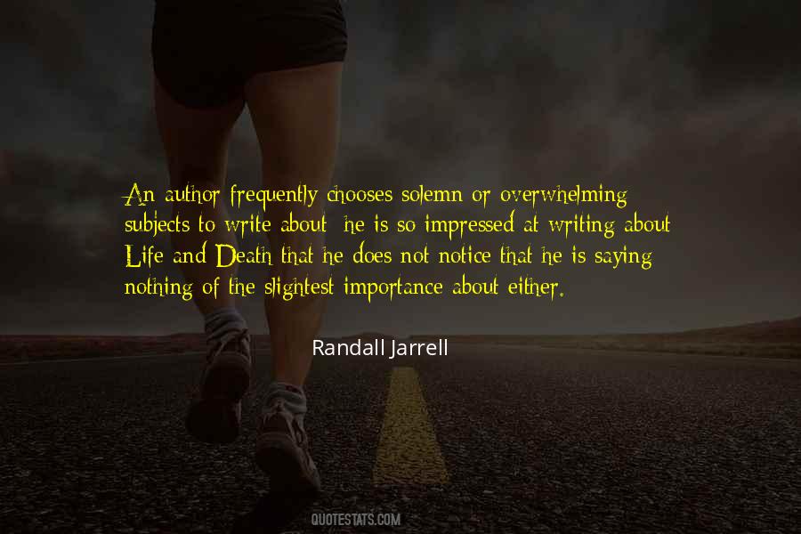 Randall Jarrell Quotes #478469