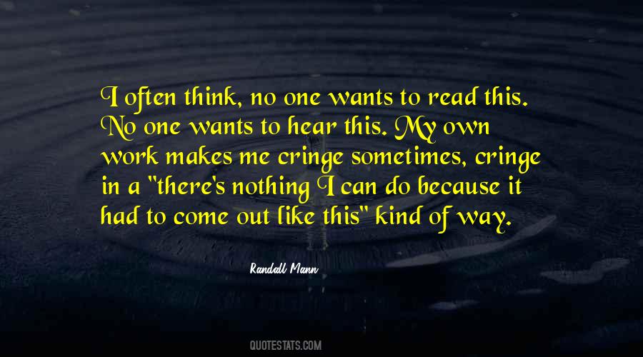 Randall Mann Quotes #1745109