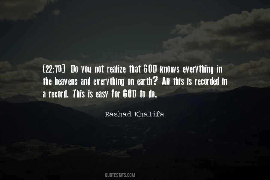 Rashad Khalifa Quotes #257332
