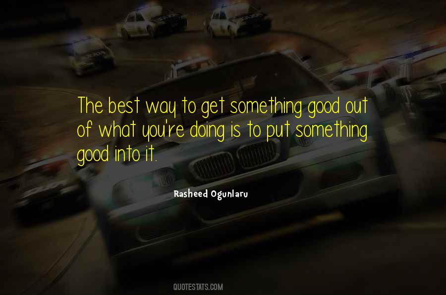 Rasheed Ogunlaru Quotes #388313