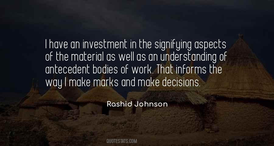 Rashid Johnson Quotes #1495980