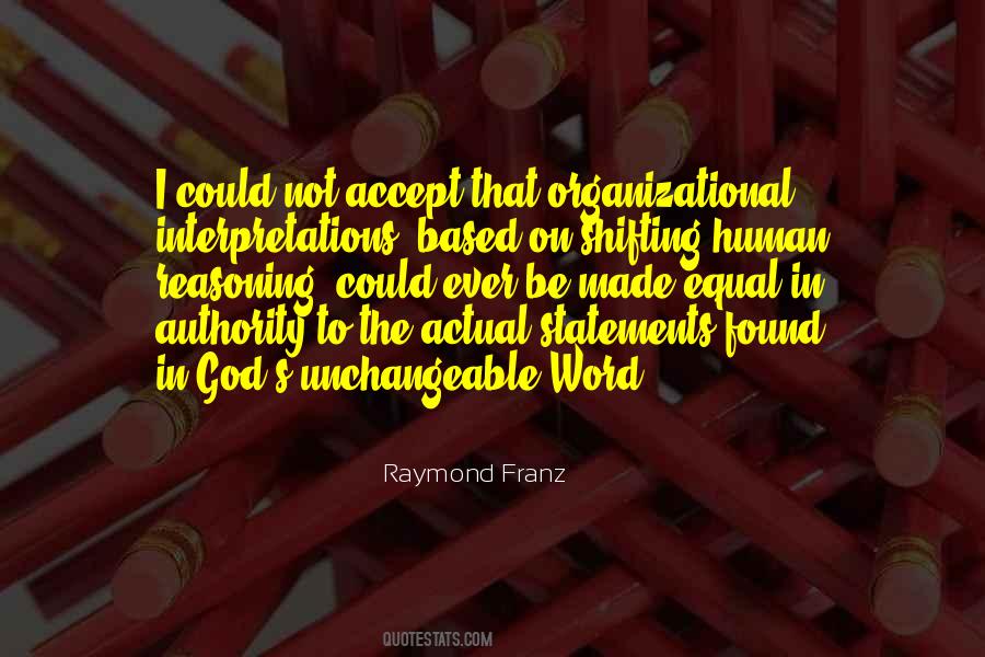 Raymond Franz Quotes #1660226