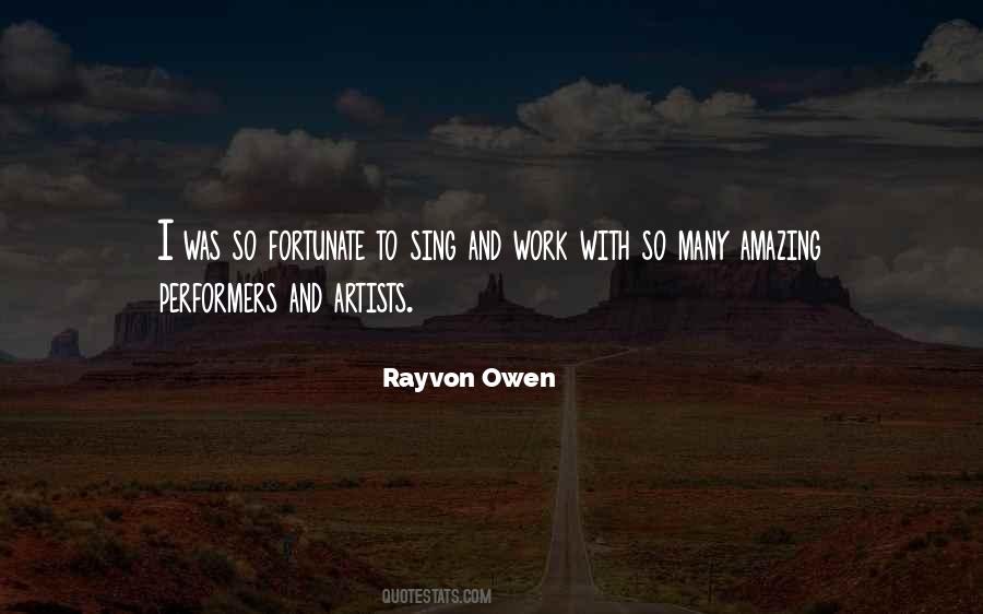 Rayvon Owen Quotes #194912