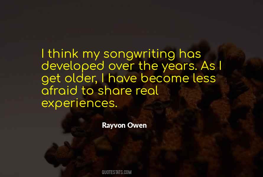 Rayvon Owen Quotes #22205