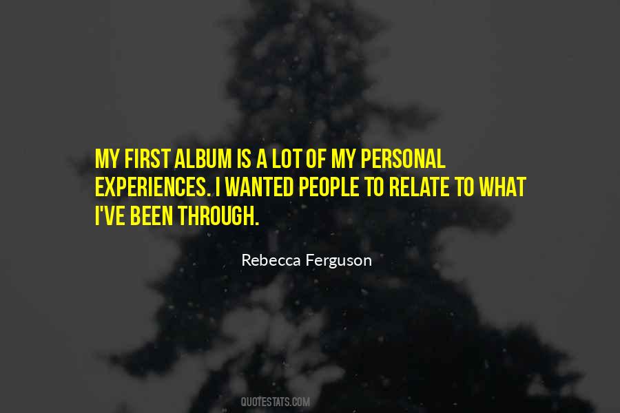 Rebecca Ferguson Quotes #904850