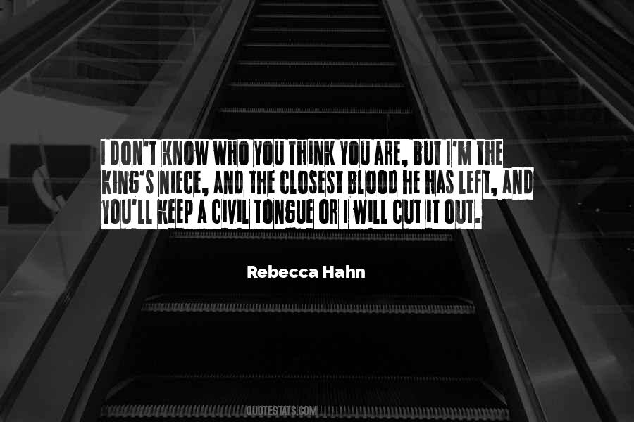 Rebecca Hahn Quotes #1645807