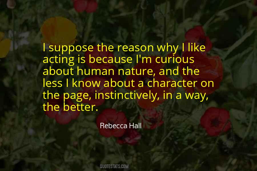 Rebecca Hall Quotes #1528667
