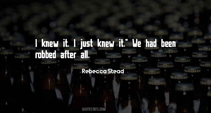 Rebecca Stead Quotes #1184747