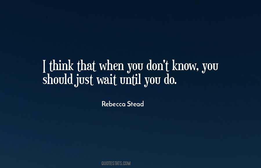 Rebecca Stead Quotes #365805