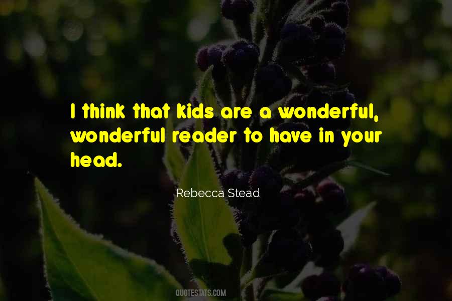 Rebecca Stead Quotes #82542