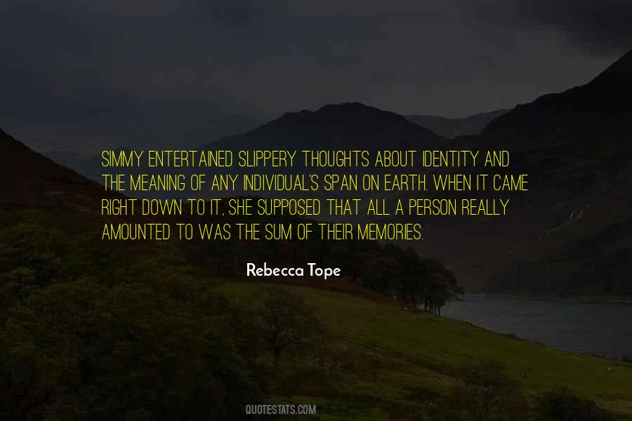 Rebecca Tope Quotes #392830