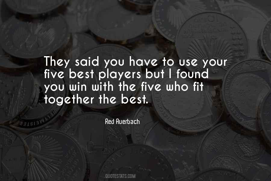 Red Auerbach Quotes #994831