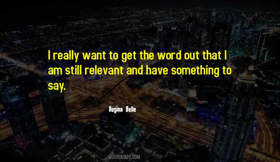 Regina Belle Quotes #218758