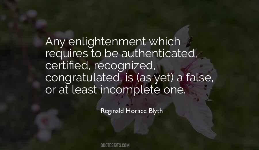 Reginald Horace Blyth Quotes #1728183