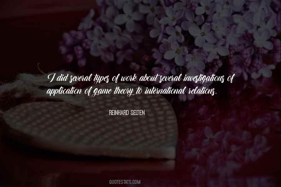 Reinhard Selten Quotes #1043013