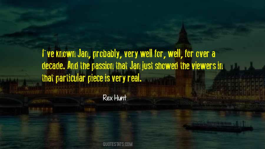 Rex Hunt Quotes #215550