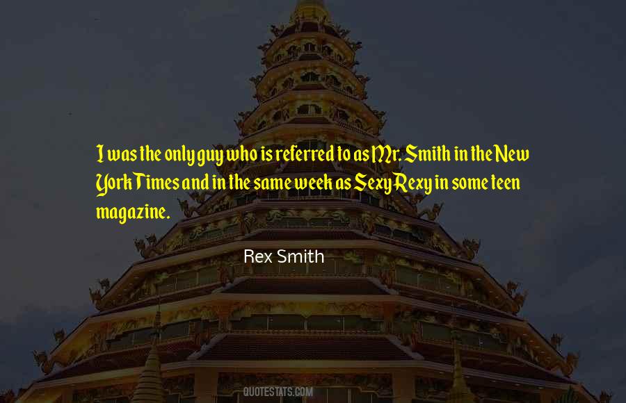 Rex Smith Quotes #975621