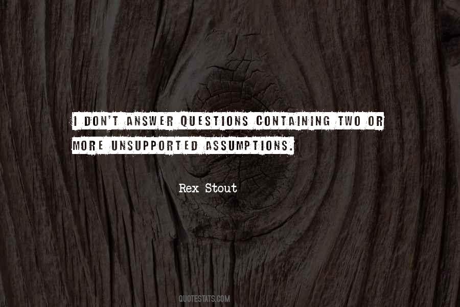 Rex Stout Quotes #1336081