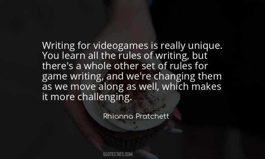 Rhianna Pratchett Quotes #861285