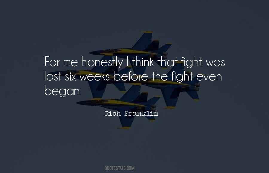 Rich Franklin Quotes #471945