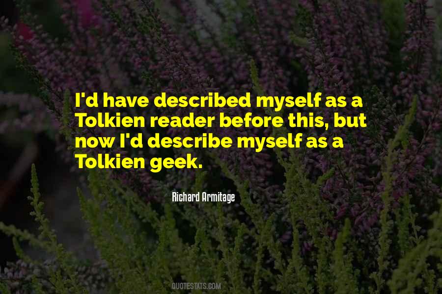 Richard Armitage Quotes #552829