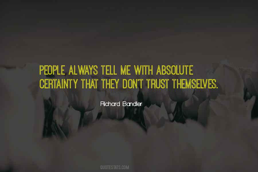 Richard Bandler Quotes #48605
