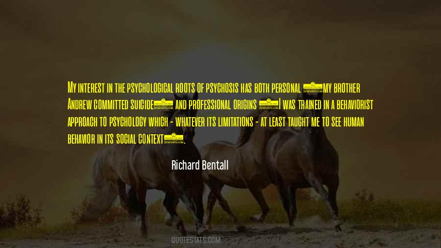 Richard Bentall Quotes #1265047