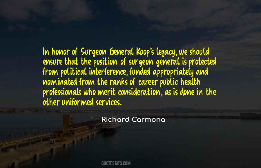 Richard Carmona Quotes #1041277