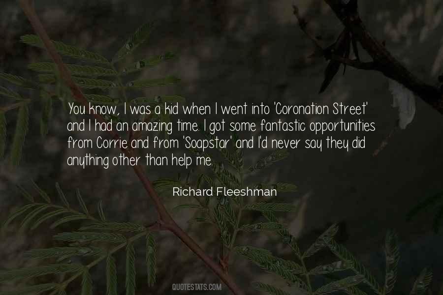 Richard Fleeshman Quotes #448548