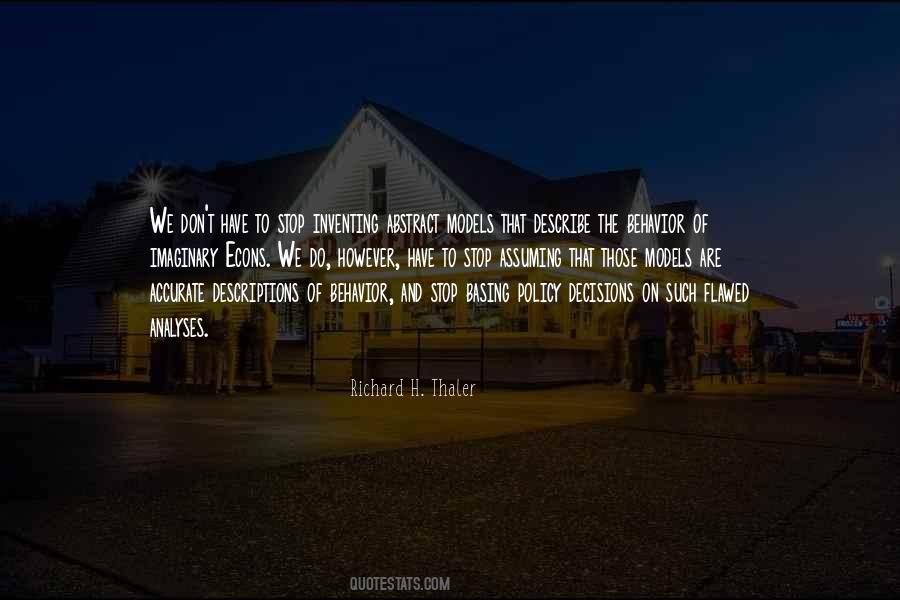 Richard H. Thaler Quotes #1244395