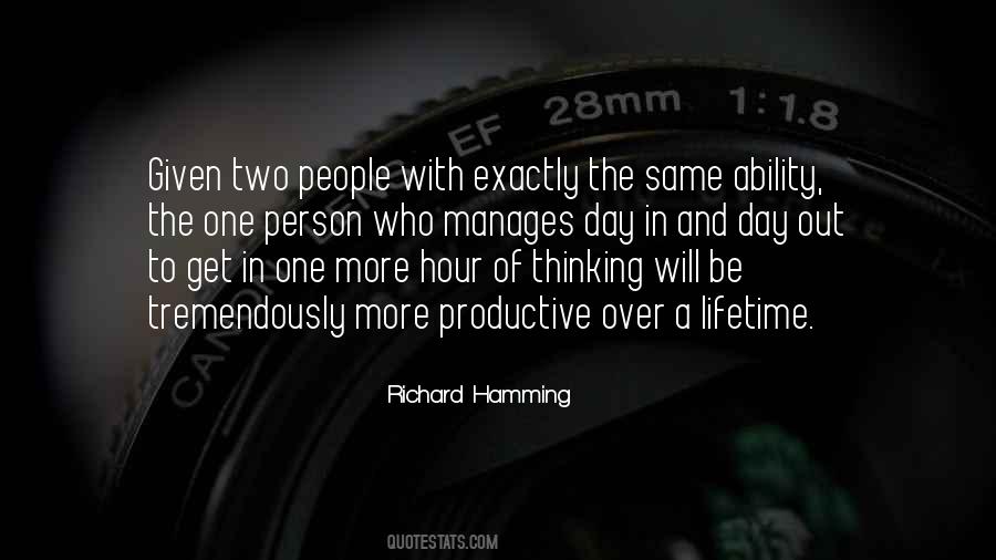 Richard Hamming Quotes #1567666