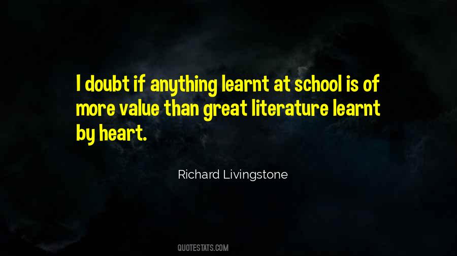 Richard Livingstone Quotes #578879