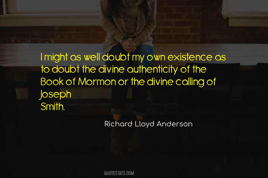 Richard Lloyd Anderson Quotes #610673